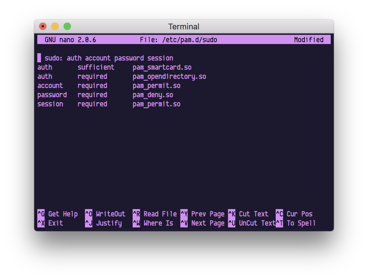 Terminal touch multiple files